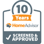 HomeAdvisor 10 years logo
